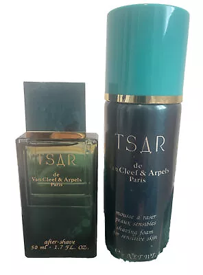 VINTAGE Van Cleef & Arpels TSAR After Shave 50ml 1.7oz & Shaving Foam RARE NEW • $139.95