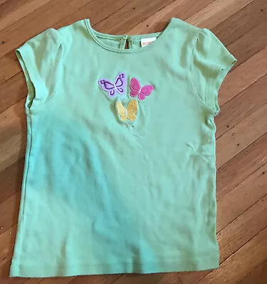 Gymboree Butterfly  Blossoms Girls Size:5T Green Shirt Top GUC • $4.70