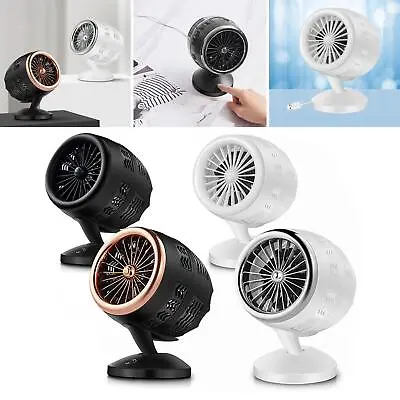 Mini Small Table Desk Fan Air Circulating Technology For Home Outdoor Travel • £17.89