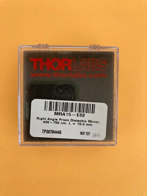 $40 • Buy Thorlabs MRA15-E02 RIGHT ANGLED PRISM DIELECTRIC MIRROR-HAS A SMALL CORNER CHIP