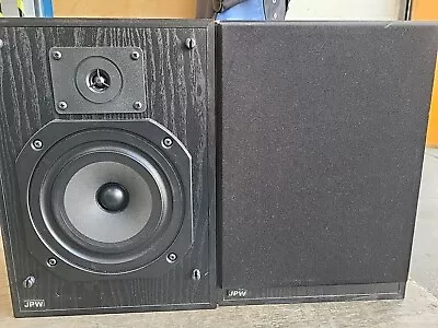 JPW Monitor Speakers - Hi-Fi Stereo Black Bookshelf Loudspeakers • £25