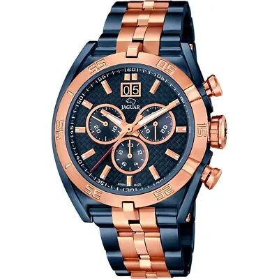 Jaguar Watch Special Edition Blue And Rose Gold Color J810/1 • £582.55