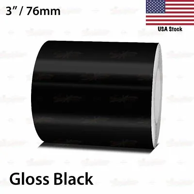 GLOSS BLACK Roll Vinyl Pinstriping Pin Stripe Car Motorcycle Tape Decal Stickers • $21.95