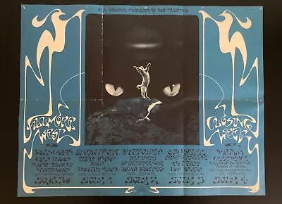 Vintage Bill Graham Grateful Dead Santana CCR Fillmore West 287 Music Poster • $195