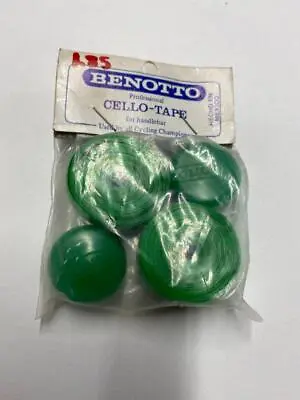 BENOTTO Cello Handlebar Tape Bar Smooth Vintage Bicycle GREEN • $24.99
