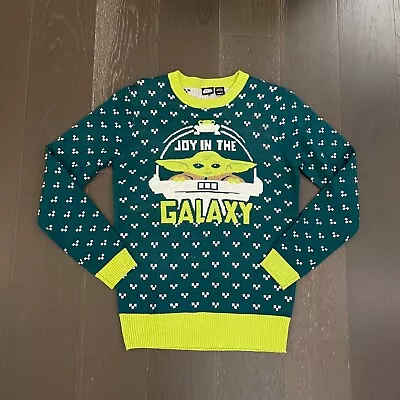 $22.67 • Buy Star Wars Adult Size Small Baby Yoda Green Ugly Christmas Pullover Sweater