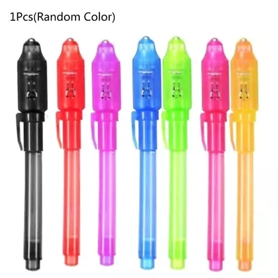 Colorful Invisible Ink Pen Magical Ink Pen With UV Light Xmas Gift Bags Filler • $6.10