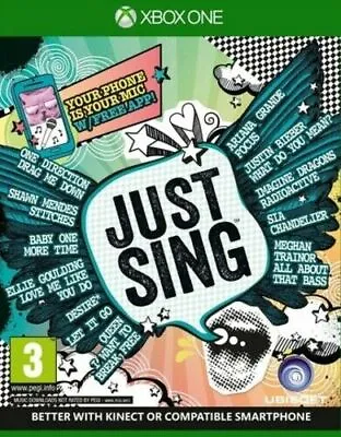 Just Sing Xbox One KARAOKE SINGING GAME EXCELLENT Condition FAST Dispatch • £17.99