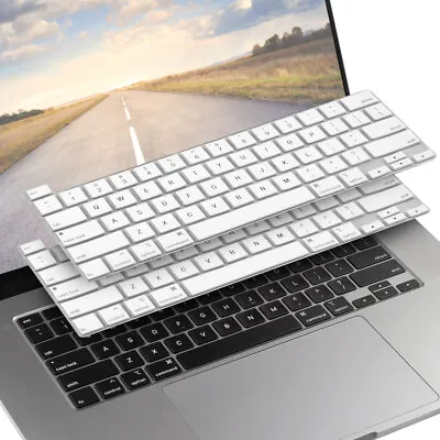 2 Pcs Keyboard Cover Silicone Skin Compatible With 2020 Macbook Pro 13  White • $7.19