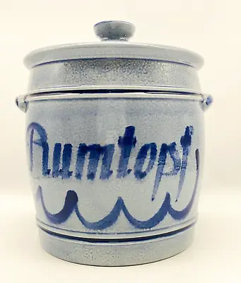 Marzi & Remy Rumtopf 5L Crock Jar With Lid German Blue Salt Glaze #3045 Vintage • $99.95