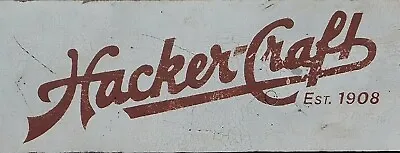 Hacker Craft Boat Ad Metal Sign FREE SHIPPING Vintage Boat Cabin Decor • $16.99