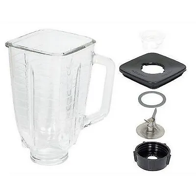 $23.95 • Buy Square Top Glass Jar 6-piece Replacement Kit For Oster Blender 
