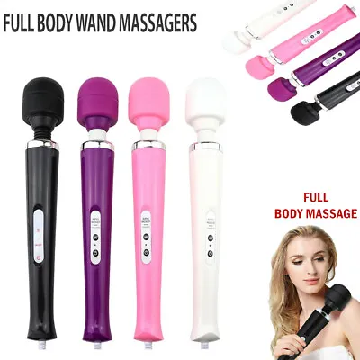 30 Speed Magic Wand Body Massager Powerful 10 Vibration Modes Waterproof • £9.89