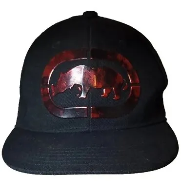 Ecko Unltd Man Adjustable Snapback Hat Cap Black And Red Logo • $12.24