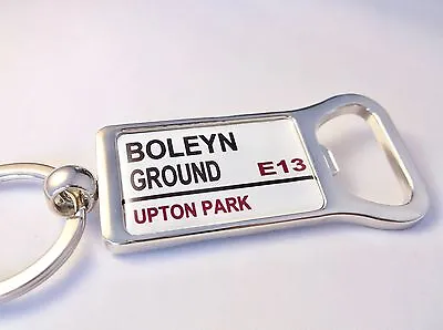 £4.99 • Buy West Ham Stadium Road Badge Street Sign Bottle Opener Keyring Key Fob Chain Gift