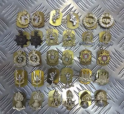 £13.49 • Buy Genuine British Army Military Issue Collar Dogs Metal Regimental Badges Asst