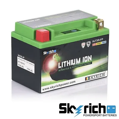 Skyrich Lithium Ion Motorcycle Battery YTX9BS Upgrade Ultra Lightweight HJTX9-FP • £79.95