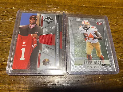 San Francisco 49ers Football Cards Michael Crabtree Jersey Patch /100 Randy Moss • $9.49