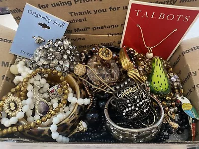 Vintage & Modern Costume Jewelry Lot Some Signed Full Small Priority Box #234 • $24.99