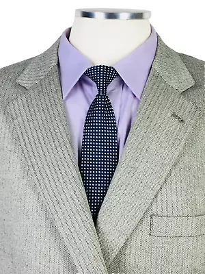 46R Jos A Bank Mens 2 Button Silk Camel Hair Blazer Sport Coat Gray Herringbone • $38.95