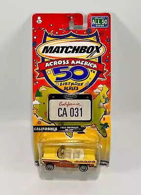 Matchbox Across America 50th Birthday Series California 1955 Chevy Bel Air NIB • $10