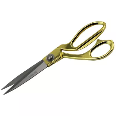 9.5 Inch Gold Tailoring Scissor Dressmaking Shears Carpet Fabrics Craft Cutting • £8.95