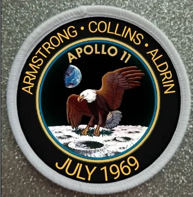 3  Apollo 11 NASA Moon Mission Sublimation Iron Or Sew On Patch Badge • £4.95