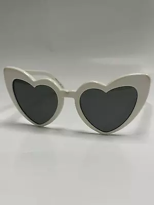 Authentic Saint Laurent 181 LouLou 003 Beige Plastic Womens Sunglasses Grey Lens • $49.99