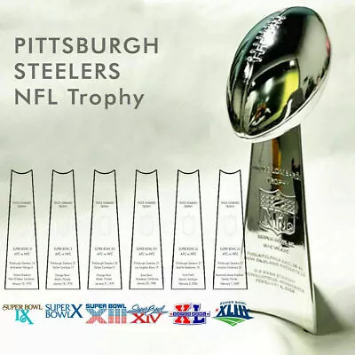 Pittsburgh Steelers Super Bowl Vince Lombardi Trophy Height 13  Fast Shipping • $106.99