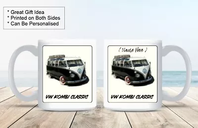 VW Kombi Classic Mug - Water Color Design - Can Be Personalised  • $17.40