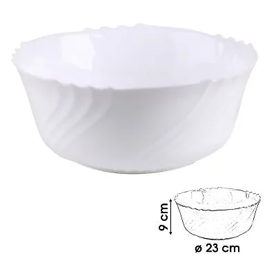 Bormioli Rocco Ebro 23cm White Mixing Kitchen Serving Cooking Food Salad Bowl • £5.95