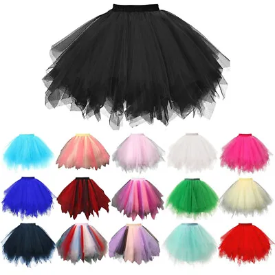 £9.97 • Buy Girl Women Adult Lady Tutu Tulle Skirt Fancy Skirt Dress Up Party Dancing Dress 