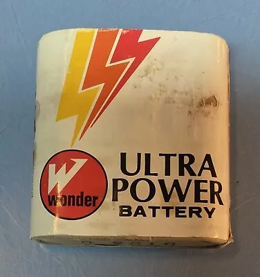 Vintage Wonder Ultra Power Flashlight Battery Made In France • $7.95