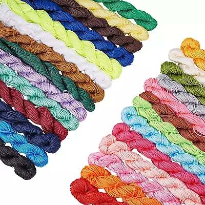 £17.82 • Buy PandaHall 28 Color 1mm Chinese Knotting Cord Braided Nylon Beading Cord Nylon