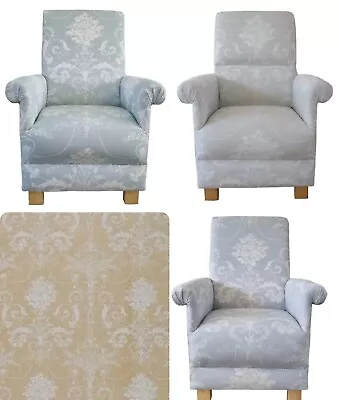 Laura Ashley Josette Fabric Adult Chair Armchair Accent Statement Gold Grey New • £329.99