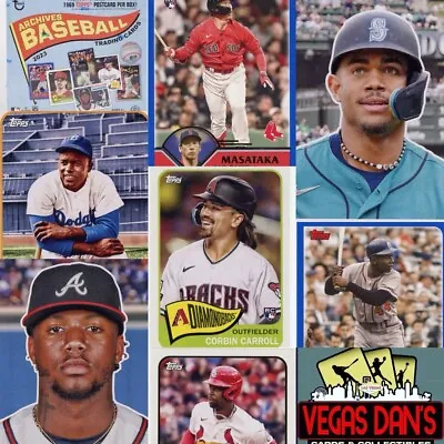 2023 Topps Archives BASE SINGLES #1 - 300 RC HOF You Choose!  Complete Your Set! • $0.99