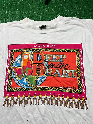 Vtg 90s Mary Kay Seminar T-Shirt Sz 2XL White 1994 Deep In The Heart • $10