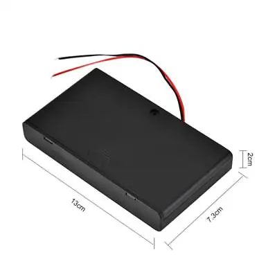12V 8X AA Battery Holder Case Storage Box Switch UK • £4.68