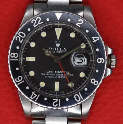 1983 Rolex GMT Ref. 16750 Matte Dial With Full Links Bracelet Vintage Dive Watch • $15999.99