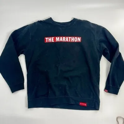 THE MARATHON CLOTHING NIPSEY HUSSLE BAR BLACK/RED SWEATSHIRT Street Athletic XL • $55