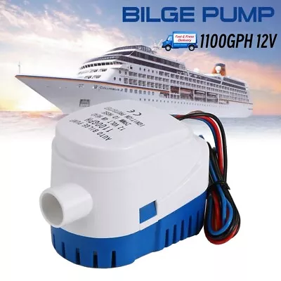 12V Bilge Pump 1100GPH Automatic Boat Marine Water Pump Fishing-Boat  Water Pump • $36.45