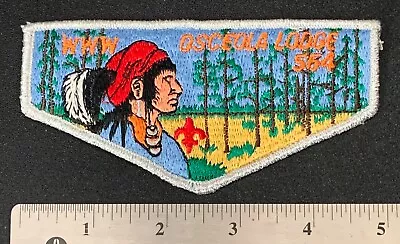 OA OSCEOLA LODGE 564 25th Anniversary Order Of The Arrow FLAP PATCH SMY WWW FL • $16.99