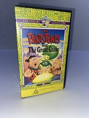 Vintage Hanna Barbera The Flintstones Meet The Great Gazoo VHS Tape 1991 • $10