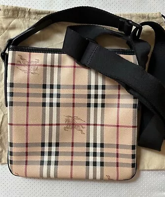 Burberry Crossbody Messenger Bag – Genuine Discontinued Design (Suits Men/Women) • $350