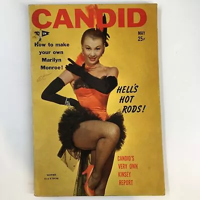 VTG Candid Magazine May 1954 Mitzi Gaynor Hell's Hot Rod No Label • $35.95