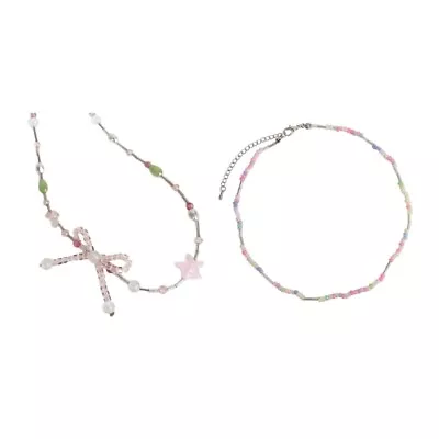Chain Choker Beads Necklaces Artificial Crystal Material For Women Jewelry • $17.21