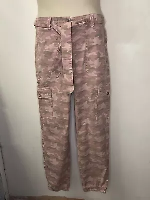 £14.99 • Buy MARKS & SPENCER Ladies Cargo Camo Trousers Pink Or Khaki Sizes 6-24 Sht/Reg/Long