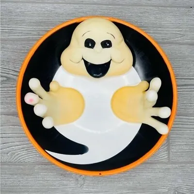 Vtg Gemmy Halloween Candy Bowl Talking Ghost Hand Move Trick Or Treat Halloween • $55