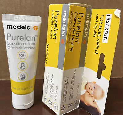 Medela Purelan Lanolin Nipple Cream For Breastfeeding 100% All Natural Singl... • $17