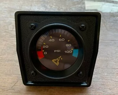$14.75 • Buy Equus 2  Black Oil Pressure Color-Graphic Gauge 12v (0-100) #6024 CHEVY GM FORD
